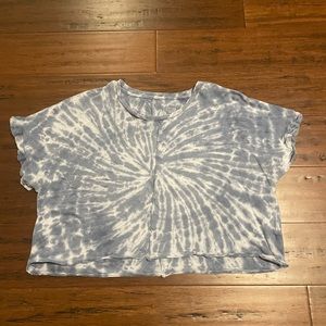 AE Tie-Dye Oversized Cropped Tee | XS